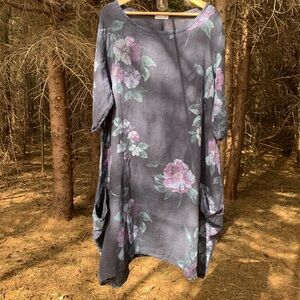 Made In Italy 100% Linen Dress